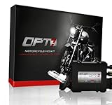 OPT7 Blitz 35w Harley-Davidson HID Kit w/ Relay and Capacitors - 5x Brighter - All Light Colors - Simple Install - 2 Yr Warranty [H4 Hi-Lo - 6000K Lightning Blue]