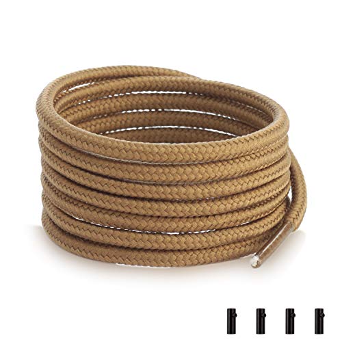 Shoemate Solid Color Round Shoe Laces for Sneakers, Boots and Athletic Shoes, Shoe Strings