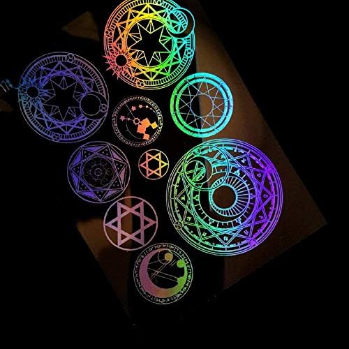 Amazon Shantrip レジン封入 イラストシート 神聖幾何学 ホログラム 5枚セット デコ素材 通販