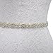 Remedios Elegant and Stylish Pearl Rhinestone Embellishments Bridal Belt Sash,Champagne