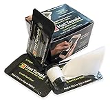 Phone Wipes, Antibacterial, Tablets, Computer Screens, Glasses, and More. Credit Card Size Packets Contain 5 Wipes X 9 Packets(45 Wipes) Repositionable 3M Adhesive Back Sticks to Any Surface