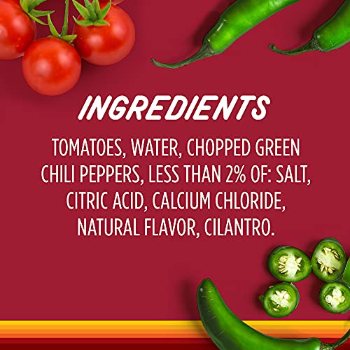 RO-TEL TOMATOES DICED WITH GREEN MILD CHILES, 10 OZ