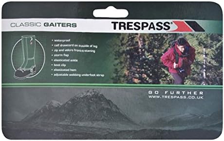 Trespass Mallaig Adults Classic Gaiters Pair One Size NEW Black CHEAPEST ONLINE!