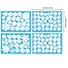 Gejoy Christmas Snowflake Window Clings Stickers White Snowflakes Static Clings Decal for Christmas Holiday New Years Winter Party Decoration, 10 Sheets Totally (Style Set 1)