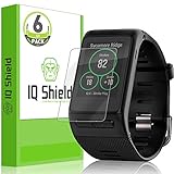 Garmin Vivoactive HR Screen Protector, IQ Shield LiQuidSkin (6-Pack) Full Coverage Screen Protector for Garmin Vivoactive HR HD Clear Anti-Bubble Film - with