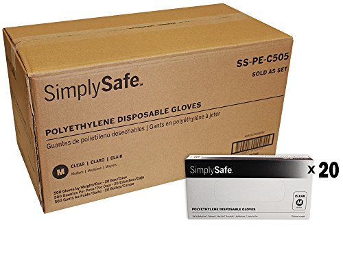 image for SimplySafe Poly Food Service Disposable Gloves, Translucent, 500 per B
