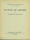 Tutte le opere. Tomo I