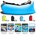 Air Sofa Outdoor Inflatable Lounger Hangout Compression Sleeping Bags Nylon Fabric With Carry Bags With Side Pocket