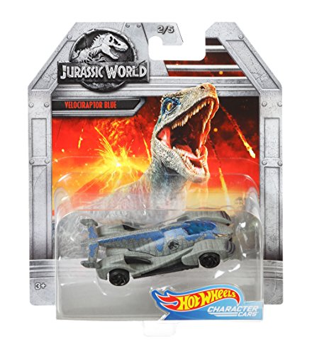 Hot Wheels Jurassic World Velociraptor Blue Vehicle (World Best Cartoon Characters)