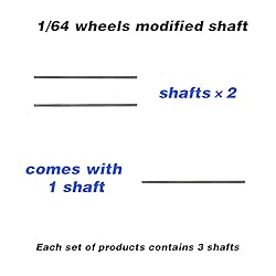 WAVEIST 1/64 Model Car Axles for Model Cars,10 Sets