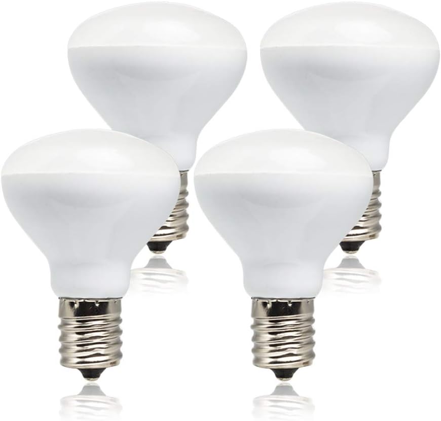R14 LED Bulb E17 Intermediate Base Mini Reflector, 4 Watt 280 Lumens