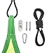 Sorbus Kids Child Pod Swing Chair - Hanging Seat Hammock for Indoor and Outdoor Use, Green