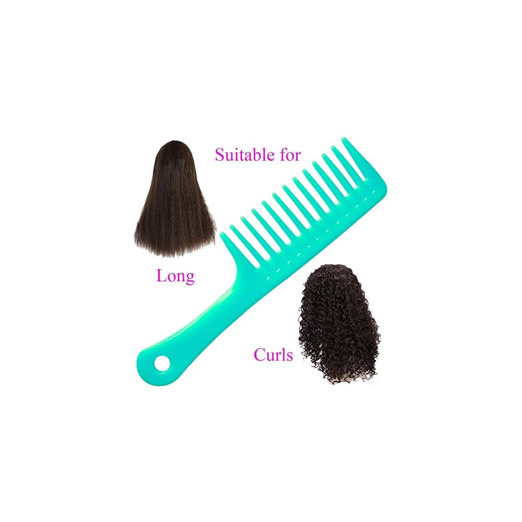 Wide Tooth Comb for Curly Hair,Long Hair,Wet Hair,Detangling Comb Large