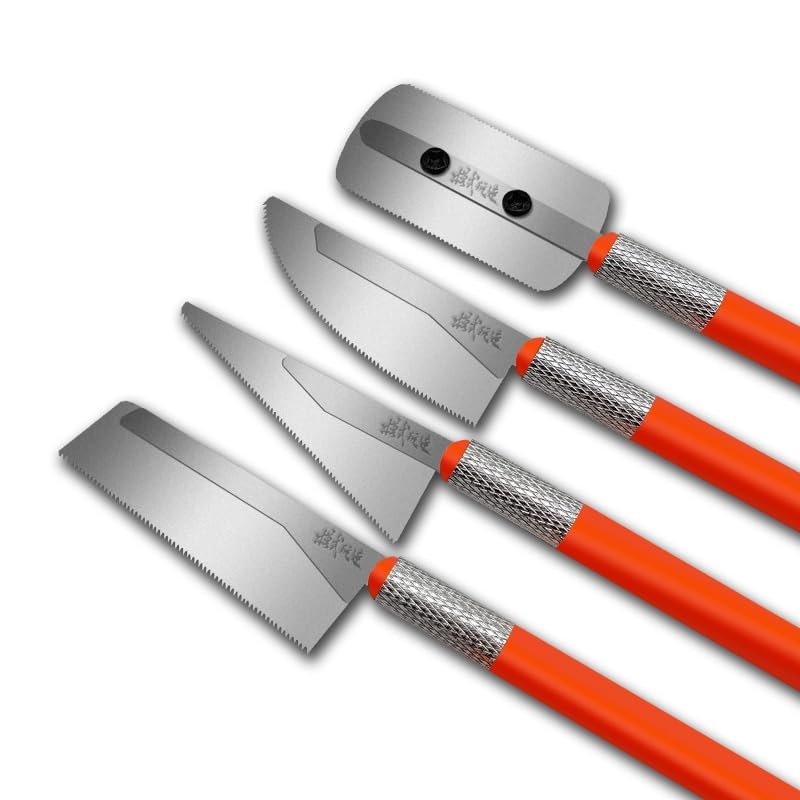 Photo 1 of 2 handles and 4 blades Irregular Shape Handsaws Mini Hand Saws For Scale Military Model Modification Hobby Modeling Tool