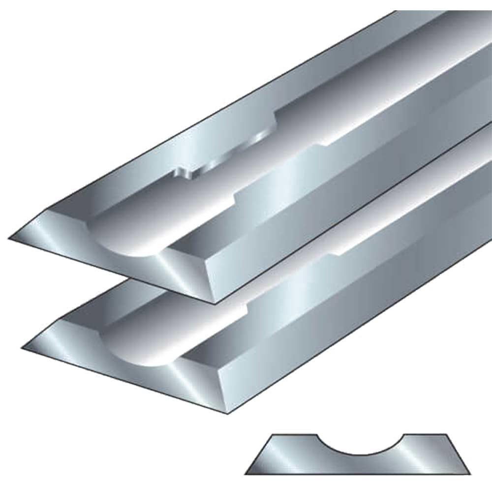 Trend Craft Pro Solid Carbide Planer Blades, 80.5 x 5.9 x 1.2mm, 1 Pair, Double Edged Replacement Planer Blades for AEG, DeWalt, Elu Power Planers, CR/PB25