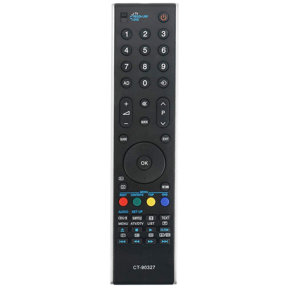 VINABTY CT-90327 CT90327 Remote Control Replacement for Toshiba 32RV753 75015476 42XV555D 32RV665DB 42XV555DB 42XV555D 42XV625D 40RV753 37AV554 37AV555 CT90273 CT90274 42XV635D 40TV743