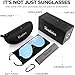 Verdster Mens Sunglasses Shades for Women Bold Designer Look Mirrored Oversized Festival Womens Men Sunnies Blade Blue