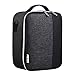 Lunch Bag KOSOX Original Thermal Insulated Oxford Lunch Box, Waterproof Cooler Tote for Women Men Diet Management Travel Picnic School (Black Gray)