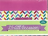 Paper Magic All Occasion Handmade Greeting Card Assortment in Pink Keepsake Organizer Box, 25 Cards