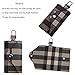 Linsam Key Wallet Holder, Portable PU Leather Wallet Keychain with 6 Hooks Keychain Wallet for Women & Man