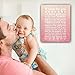 Beautiful Wall Art Chalkboard Typography Print in Soft Pink, Perfect Christening, Baptism or New Baby Gift, 11x14