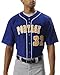 A4 Men's Short Sleeve Full Button Baseball Top