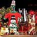 Wine Bottle Cover,Justdolife Christmas Bottle Covers Hat Cover Scarf Cover for Xmas Party Kitchen Table Decor Hotel Bar