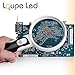 Loupe Led Illuminated LED Handheld Magnifying Glass Set- 2.5x 5x 16x(exceeds 10x) High Magnification Power. For Reading, Seniors, Kids. Includ Cleaning Cloth, Case, Cleaning Brush, Wallet Magnifier.