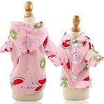 lffopt Abbigliamento Cani Estate Cappottino Cane Estate Felpa con Cappuccio per Cani Comodi Vestiti per Animali…