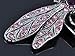 Alilang Silvery Tone Rhinestone Dragonfly Pendant Necklace Amethyst Colored Purple Pink Emerald Colored Green Clear White