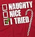 Naughty Humor Christmas Funny Shirts Gift Ideas Junior V-Neck Tee