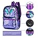 SIWA MARY Reversible Sequins School Backpack for Girls Students Magic Glitter Mermaid Lightweight Travel Backpack