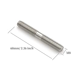20 Pieces Stainless Steel Double End Threaded Stud