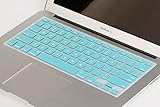 Mosiso Protective Keyboard Cover Skin for MacBook Air 11 Inch (Models: A1370 and A1465), Hot Blue