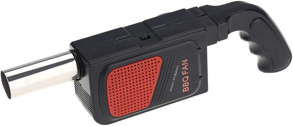 review Portable Electric Blower, Handheld Electric BBQ Cooking Fan Quick Heat-for Outdoor Camping Cook Picnic Barbecue (Battery Not Included)