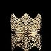BESTONZON Tiara Crown/Gold Cake Crown Topper Crown Hair Ornaments Wedding Supplies Accessories (1PC)