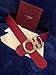 Salvatore Ferragamo Black/Red Reversible Big Gold Buckle Belt
