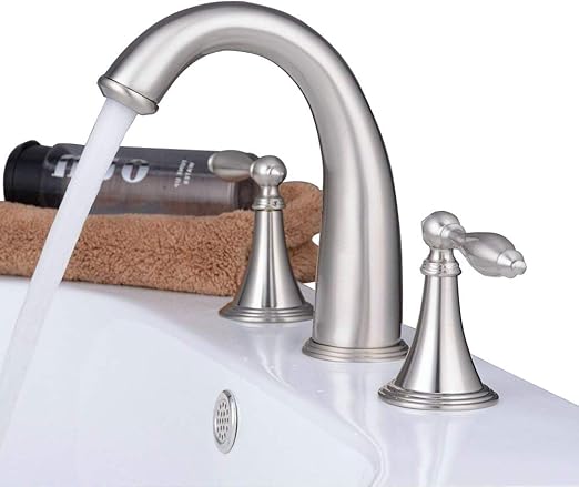 Kaima Bathroom Sink Faucet Chrome Finished Double Mixing Tap Deck