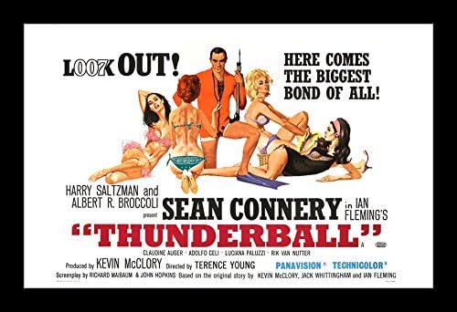 James Bond Thunderball - 11x17 Framed Movie Poster by Wallspace
