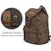 CADeN Camera Backpack Waterproof Vintage Canvas Camera Bag Case for DSLR Mirrorless SLR Cameras Lens Laptop Photography Men Women Coffee