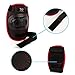 Kids Knee Pads and Elbow Pads Set，Kids Protective Gear Set,Knee Pads Skating Skateboarding BMX Scooter Cycling (Size M Black)