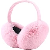 Caistre Ear Muffs Warm Furry Earmuffs Ear Warmers for Women, Winter Faux Fur Ear Covers for Outdoor Use