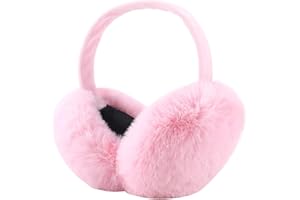 CAISTRE Ear Muffs Warm Furry Earmuffs Ear Warmers for Women Girls, Winter Faux Fur Ear Covers for Outdoor Use