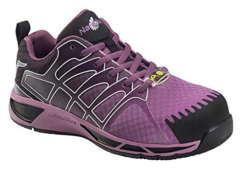 Nautilus Women's N2471 Composite Toe Adv ESD Athletic Work Shoe,Purple Mesh/Synt