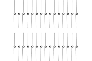 BENECREAT 30Pcs Stainless Steel Torsion Springs, 0.5mm Wire Diameter, 4.5mm OD, 180° Deflection Mechanical Torsion Springs for Woodworking DIY Project