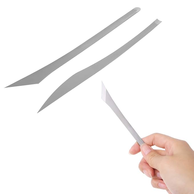 Manyo 2 Stück Gartenwerkzeuge, flaches Schaufel-Set, Bonsai Pflanzen Sukkulenten aus Edelstahl