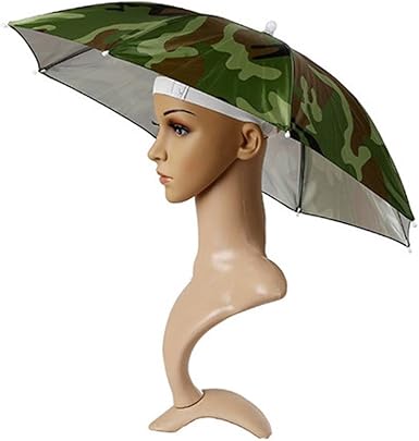 camouflage umbrella hat