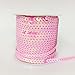 PEPPERLONELY Brand 100 Yard/Roll Metallic Flat Sequin Trim 6mm(1/4 Inch), Pink AB