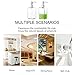 VCOO Soap Dispenser Bottle with Stainless Steel Pump, Refillable Rectangle Clear Glass Jar, Great for Essential Oils, Lotions, Liquid Soaps for Kitchen Bathroom(500ml/16oz)