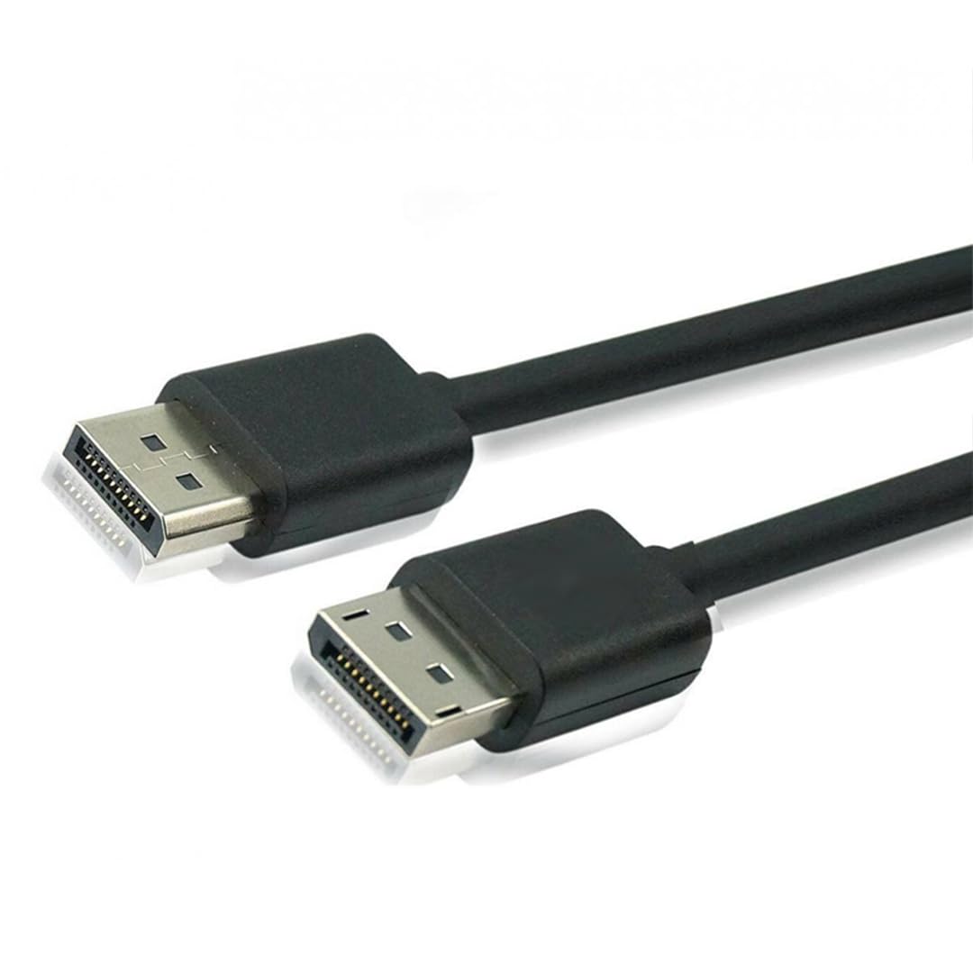 Unique Fusion DisplayPort to DisplayPort Cable, DP to DP Cable 1.8M 4k 2k, Display Port to Display Port Cable for Laptop, PC, TV, Gaming Monitor, Graphic Card, HDTV-Black